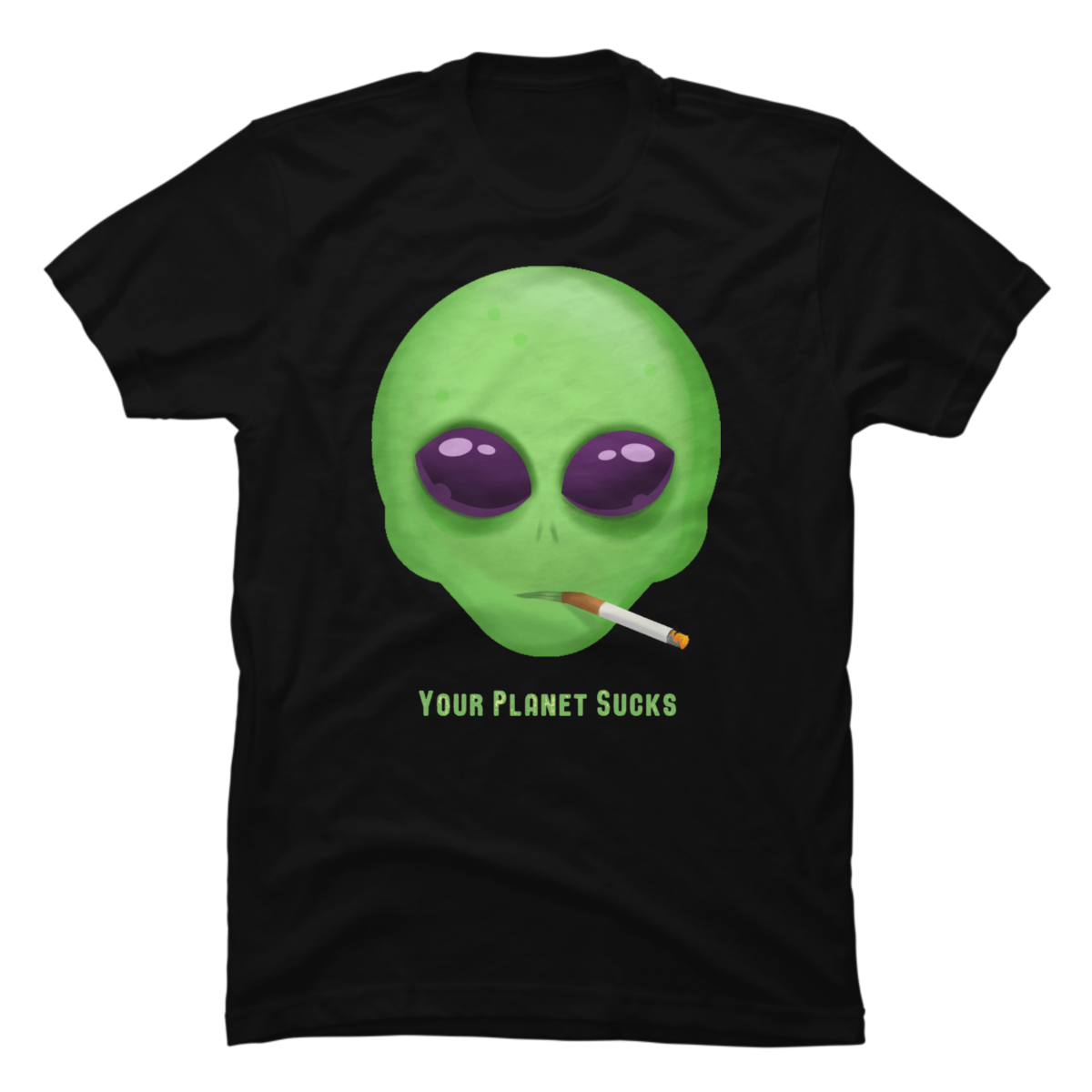 alien smoking shirt